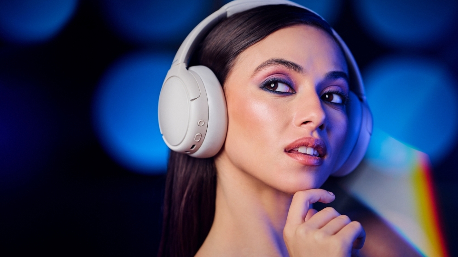 Panasonic RB-M600BE Hybrid Noise Cancelling Wireless Over-Ear Headphones - Concrete