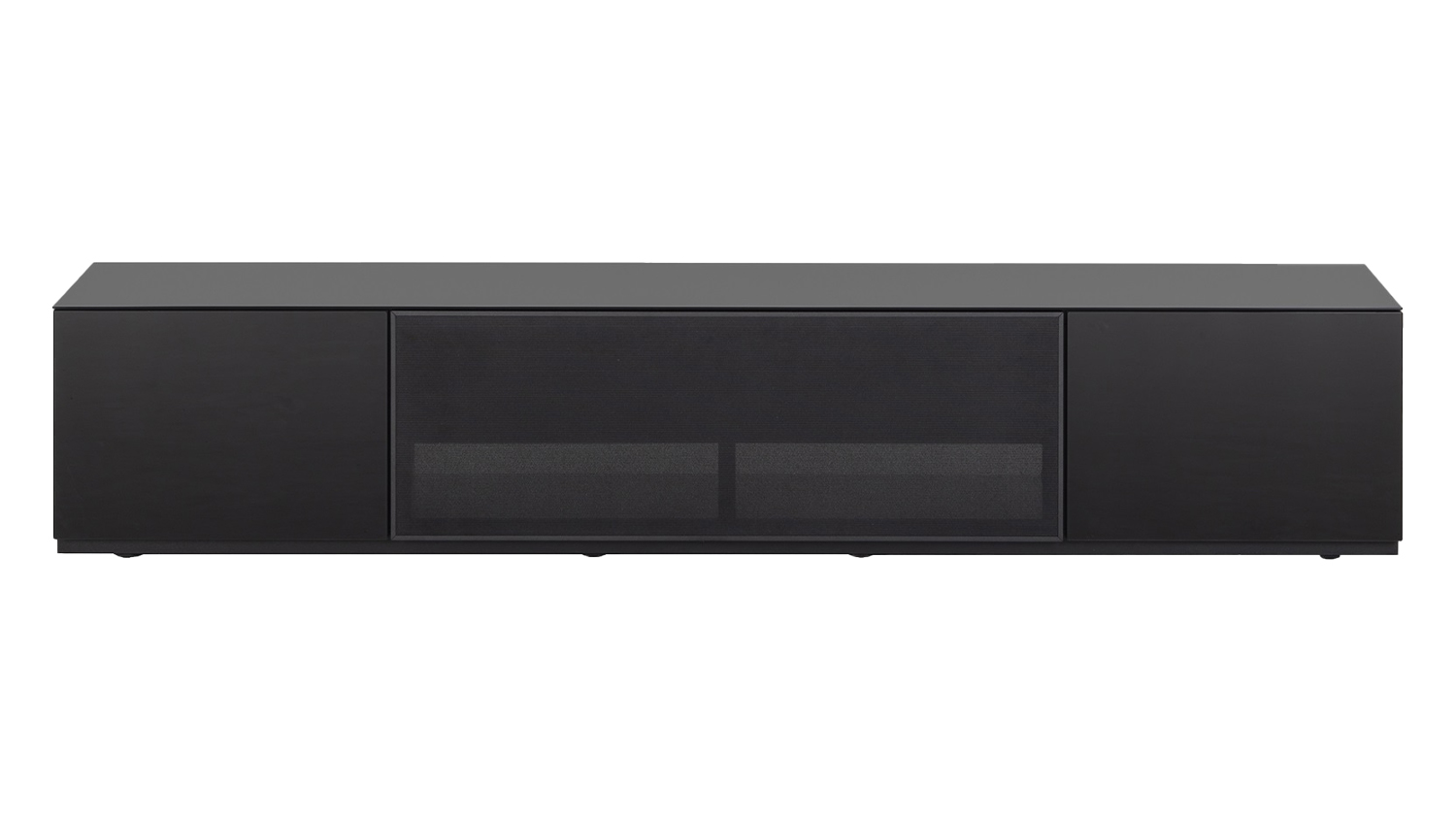Sonorous 2m TV/AV Entertainment Centre Cabinet - Black Gloss (Studio Series/STD200PBLKBLKBS)