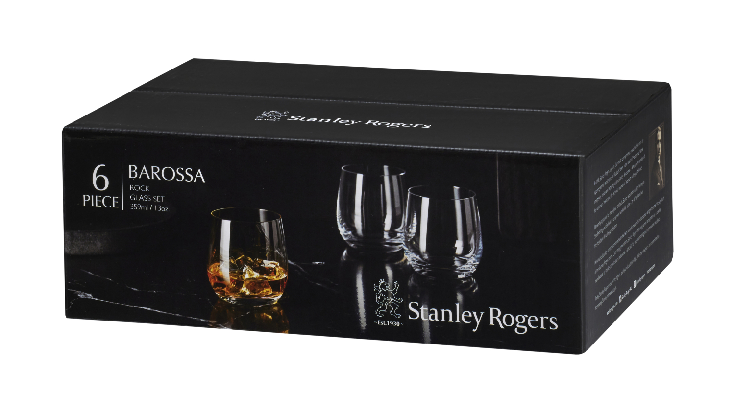 Stanley Rogers Barossa Old Fashioned Glass 359ml 6pcs.