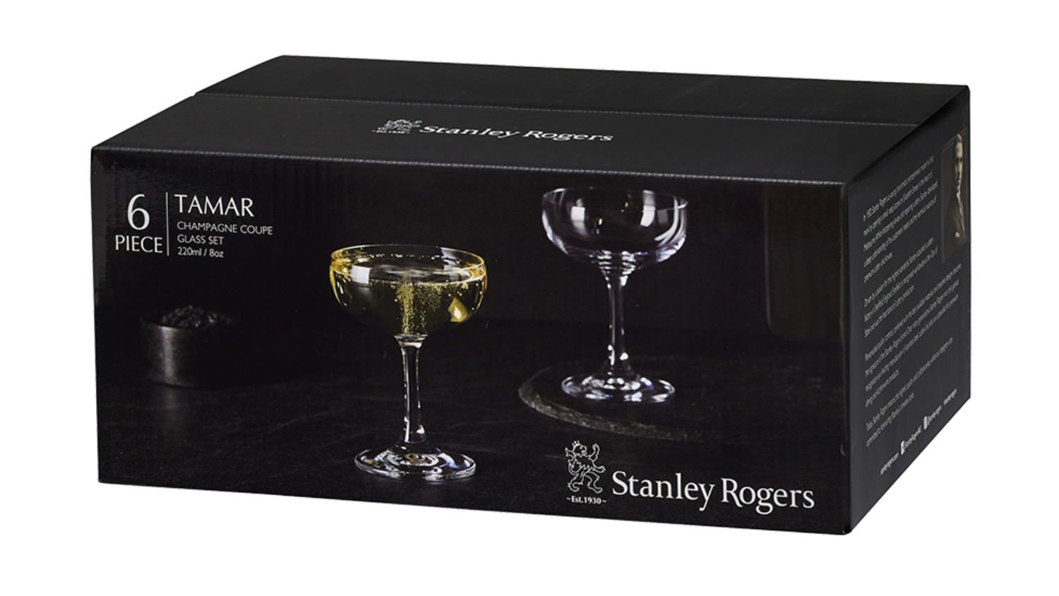 Stanley Rogers Tamar Coup Glass 220ml 6pcs.