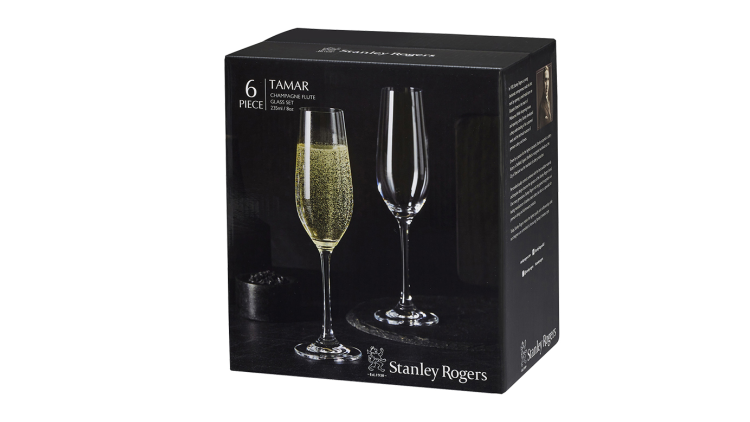 Stanley Rogers Tamar Flute Glass 235ml 6pcs.