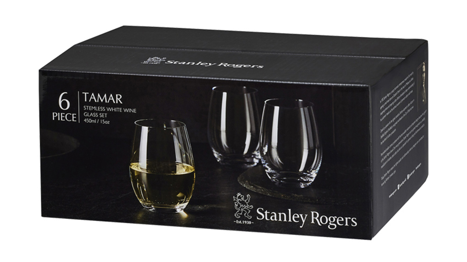 Stanley Rogers Tamar Stemless Glass 450ml 6pcs.
