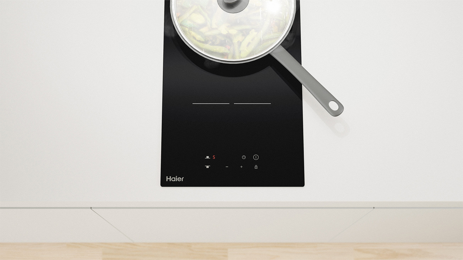 Haier 30cm 2 Zone Ceramic Cooktop - Black Glass (HCE302TB3)