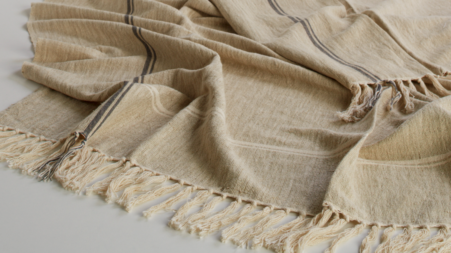 Manly Stripe Throw by L'Avenue