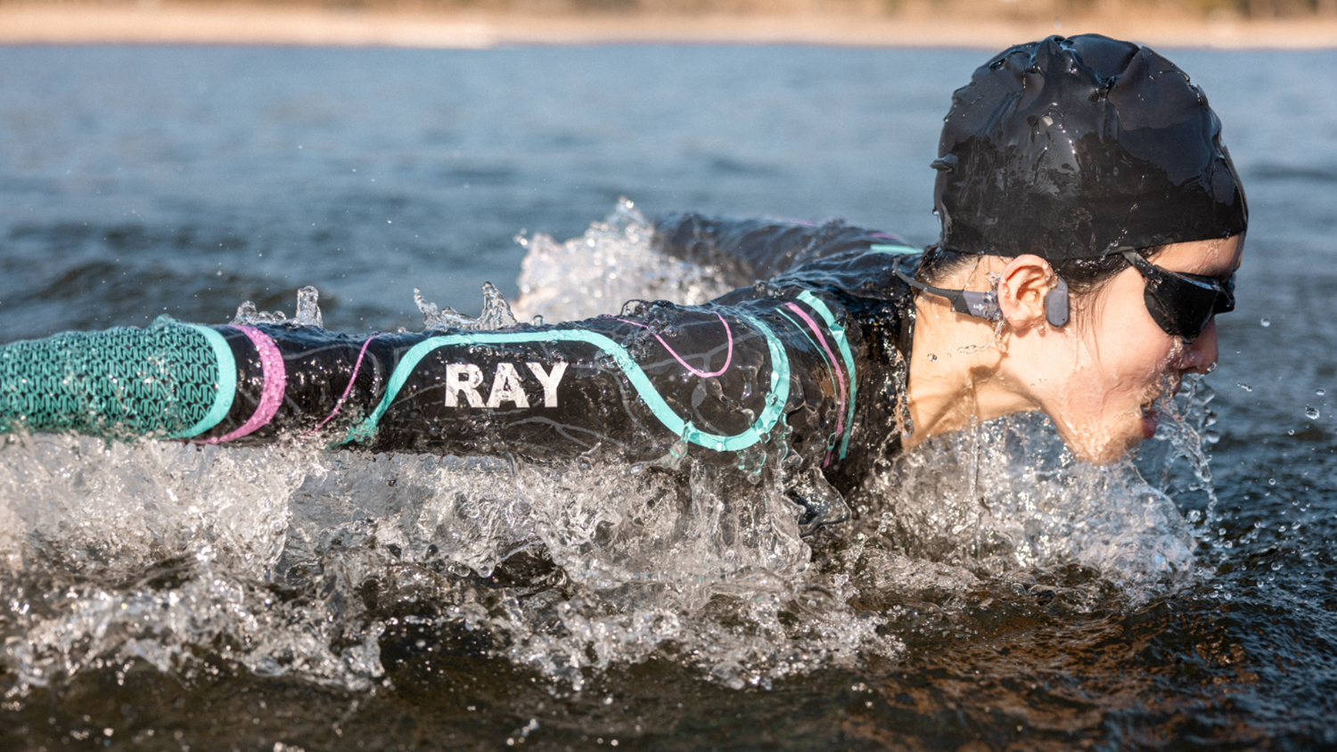 Shokz OpenSwim Pro Wireless Open-Ear Headphones - Grey