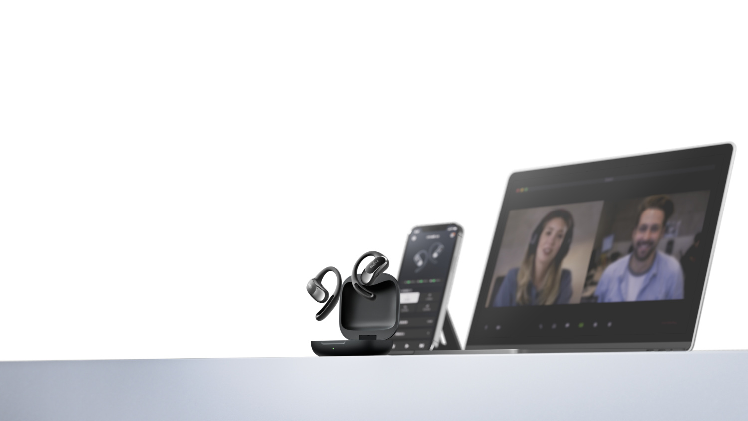 Shokz OpenFit Air True Wireless Open Ear Headphones - Black