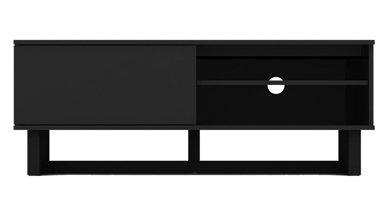 AVS 1.2m TV/AV Entertainment Centre Cabinet - Black Gloss & Black (Raze Modular Series/RZ1200BB)