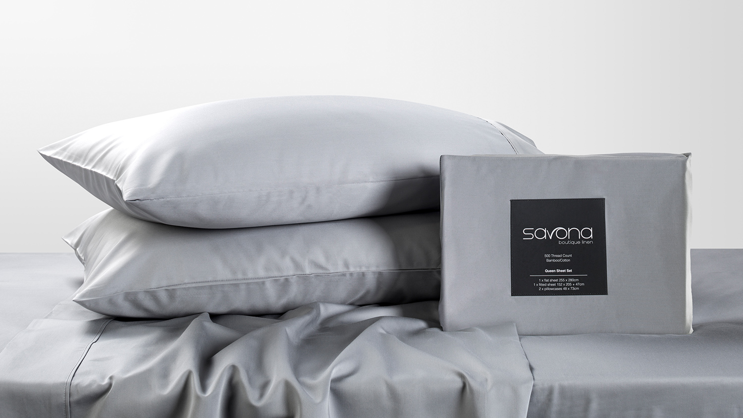 500TC Bamboo Cotton Blend Sheet Set by Savona