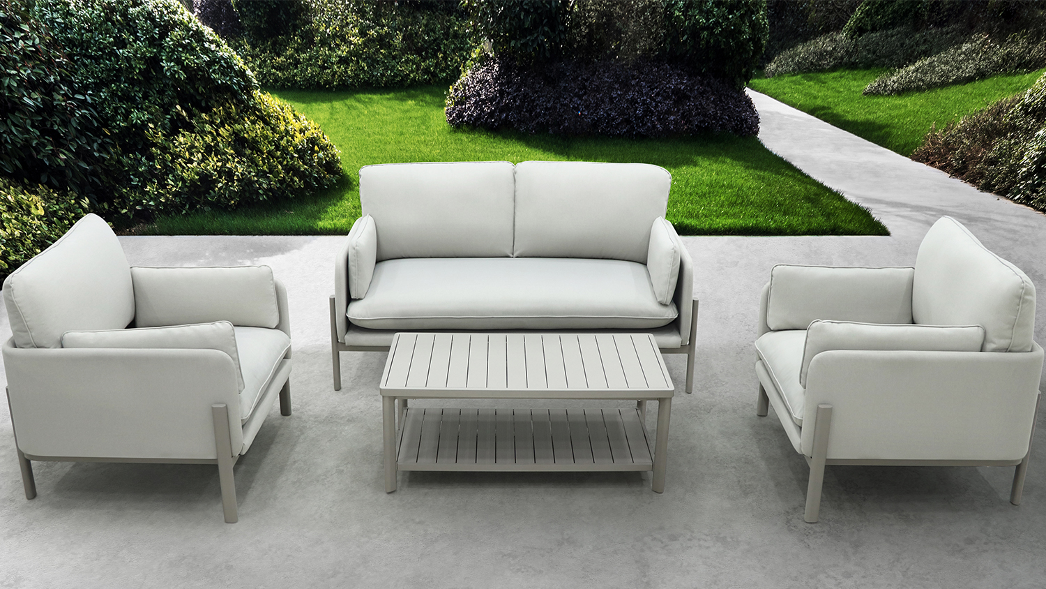 Vegas 4 Piece Outdoor Lounge Suite