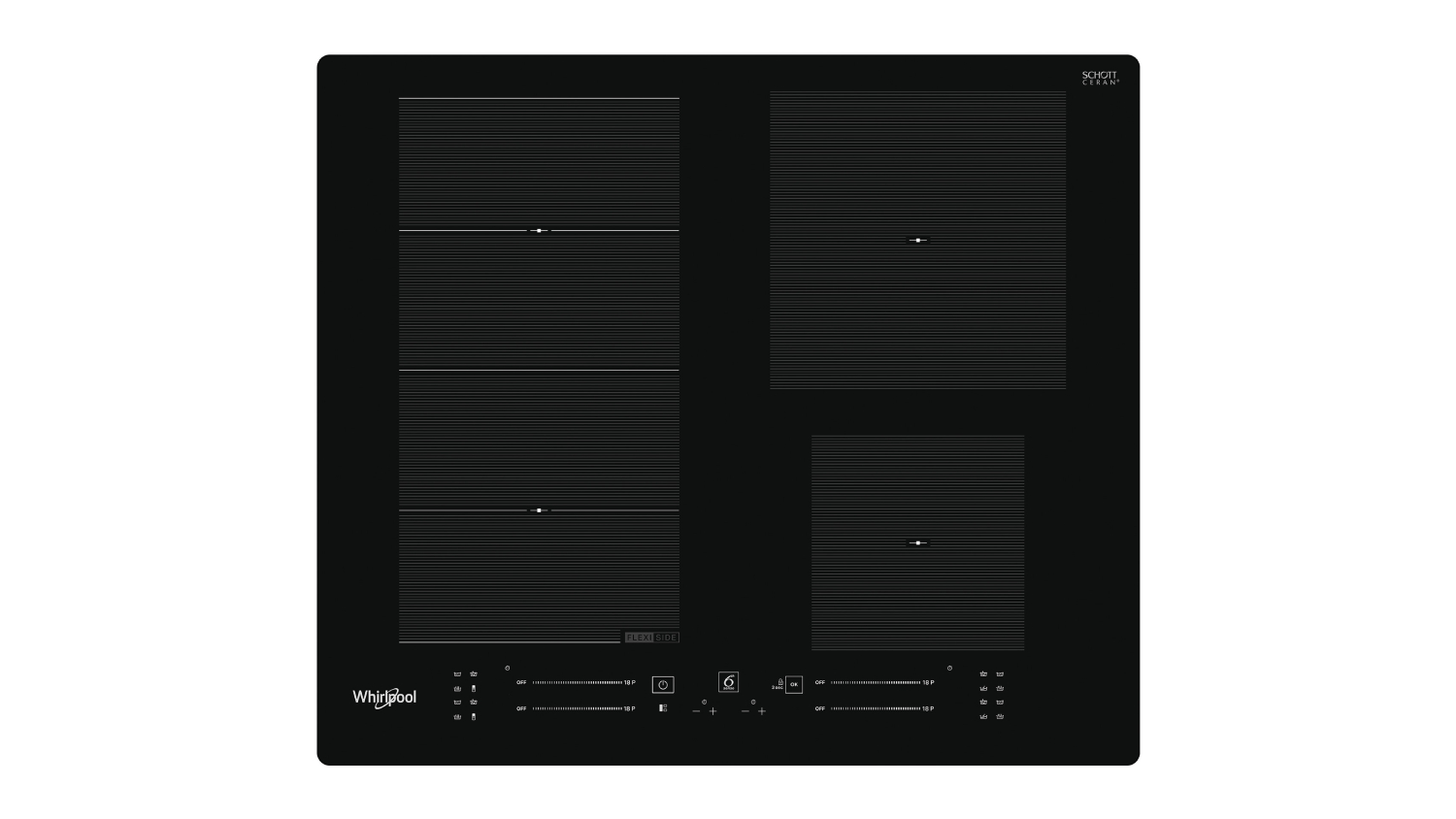 Whirlpool 60cm 4 Zone Induction Cooktop - Black (WFS0160NE)