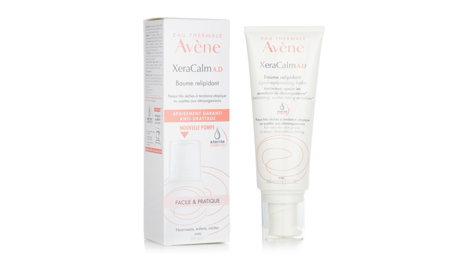 Avene XeraCalm A.D Lipid-Replenishing Balm - For Very Dry Skin Prone to Atopic Dermatitis or Itching - 200ml/6.76oz