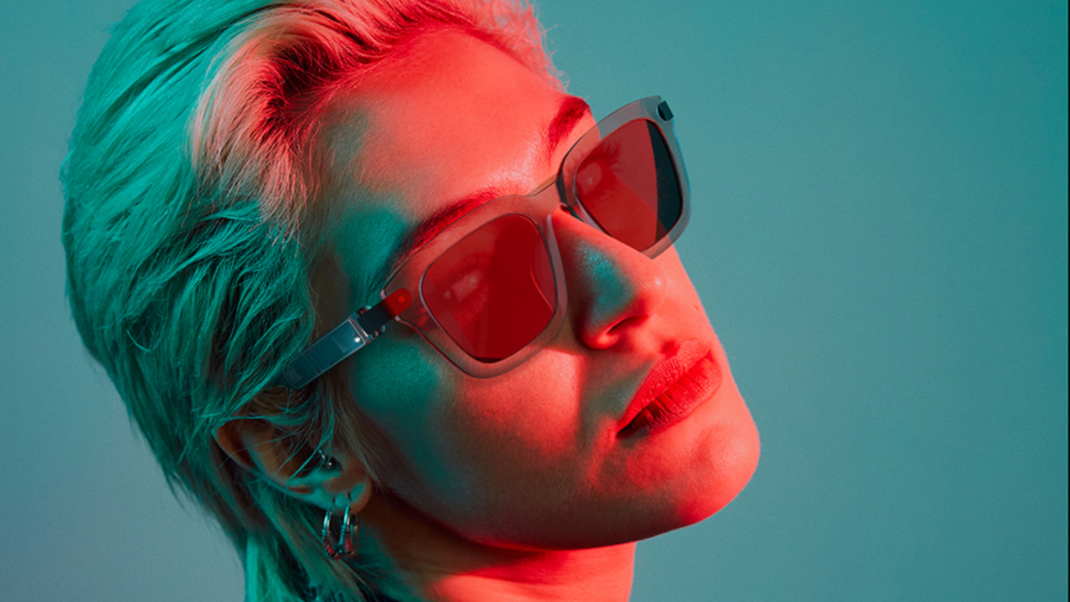 JBL Soundgear Frames Wireless Open-Ear Audio Sunglasses - Amber (Square Edition)