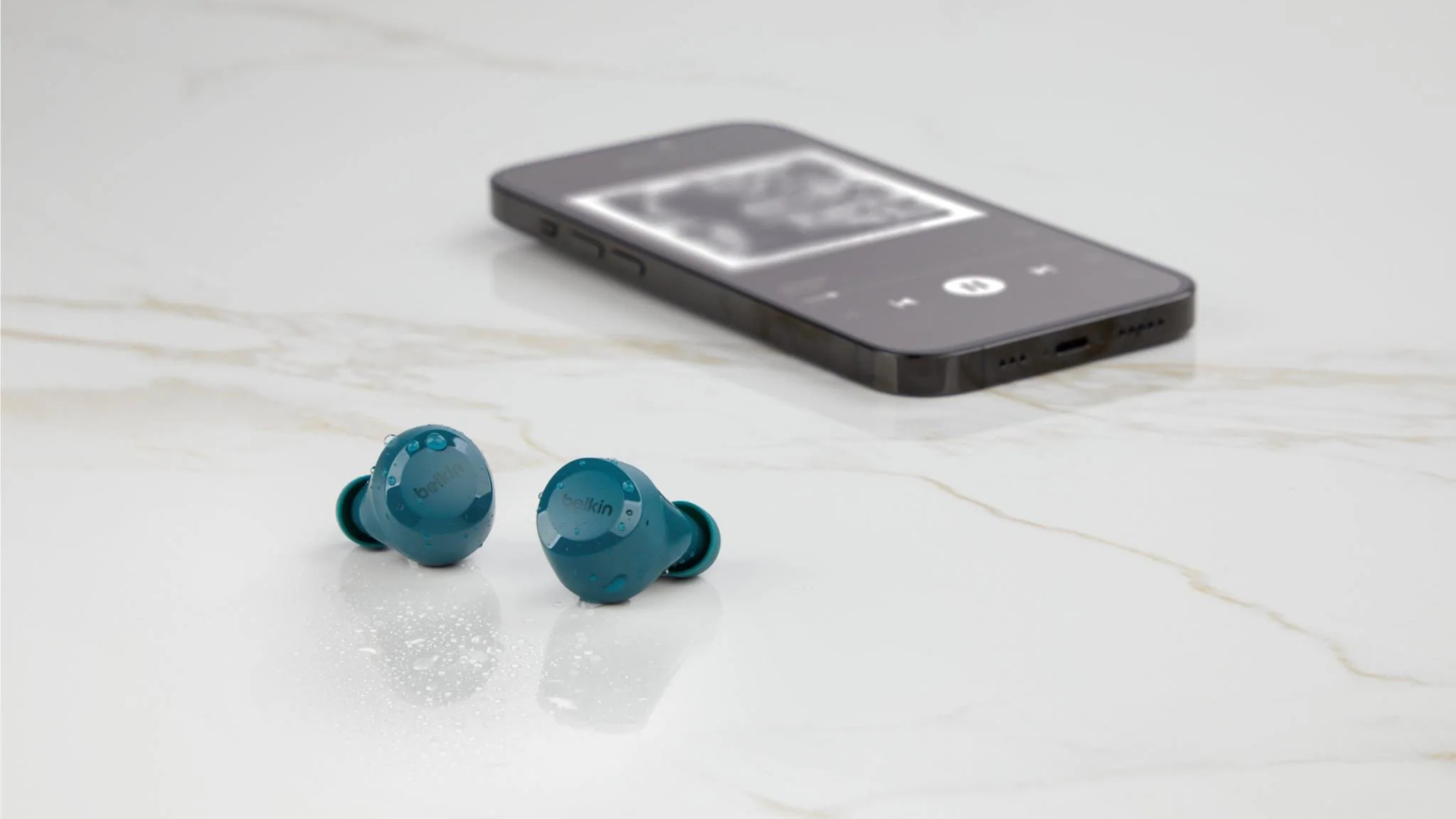 Belkin SoundForm Bolt 2 True Wireless In-Ear Headphones - Teal (AUC009fqTEV2)
