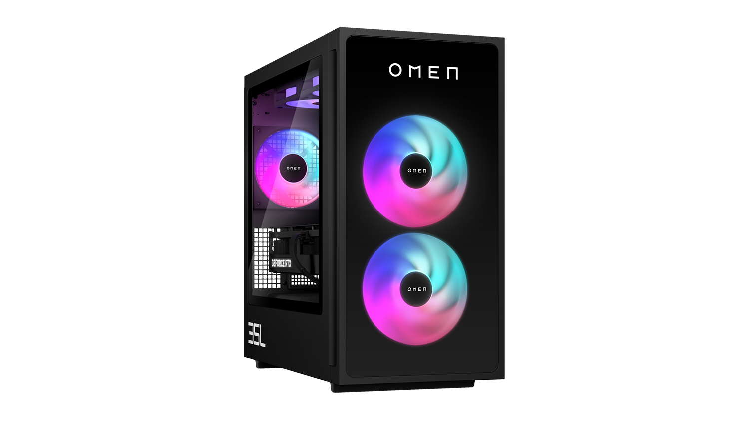 HP Omen Gaming Desktop - AMD Ryzen5 16GB-RAM 512GB-SSD 1TB-HDD NVIDIA GeForce RTX 4060 8GB Graphics