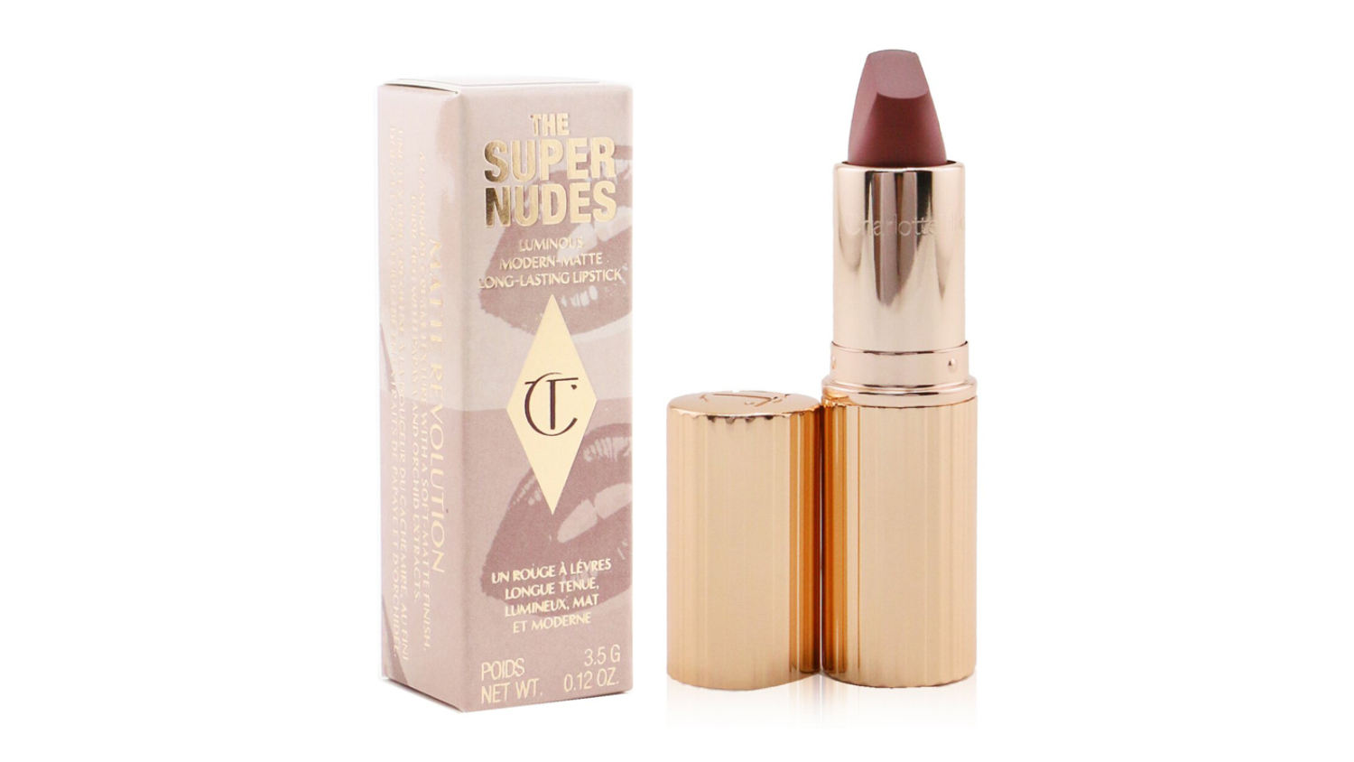 Charlotte Tilbury Matte Revolution - # Supermodel (Mid-Toned Muted Nude Rose) - 3.5g/0.12o