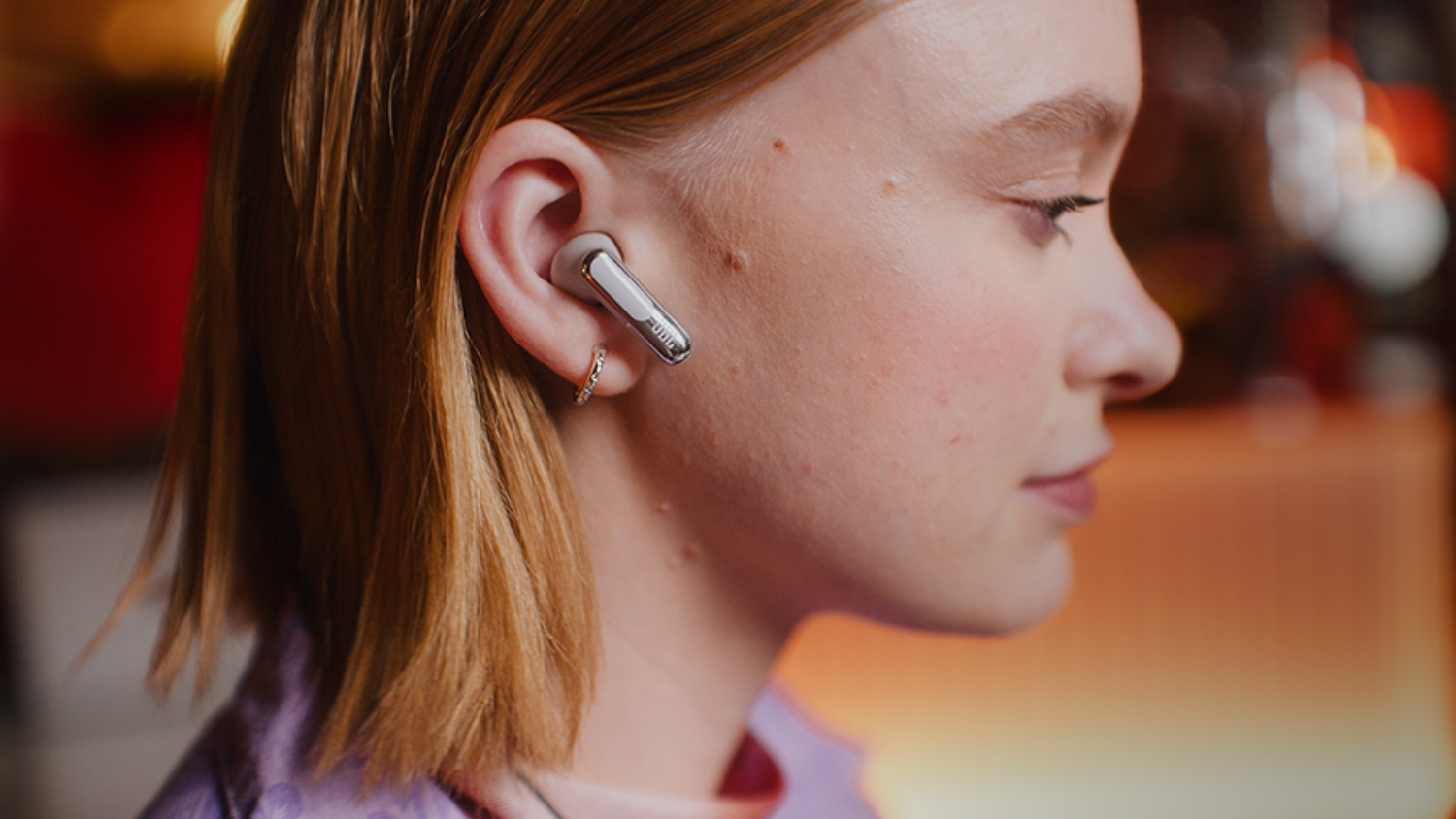 JBL Live Beam 3 Adaptive Noise Cancelling True Wireless In-Ear Headphones - Silver