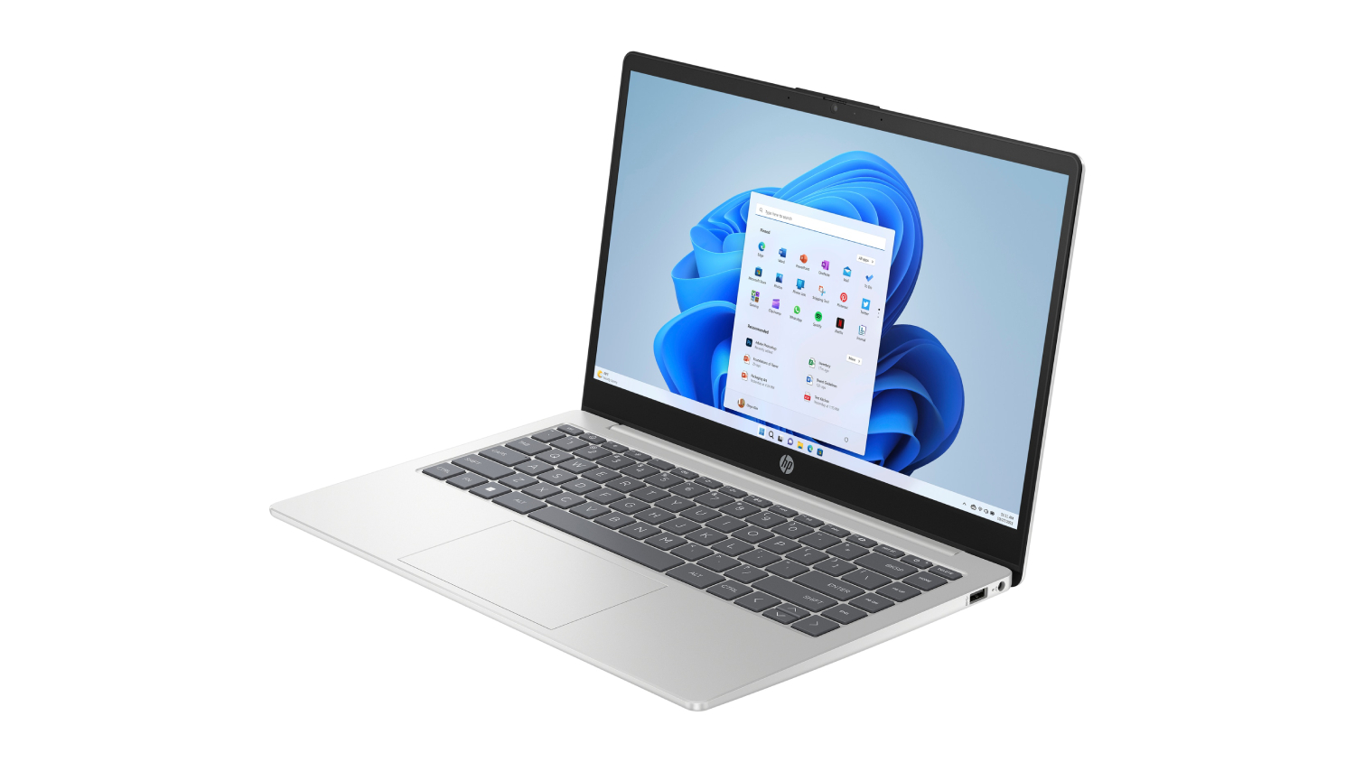 HP 14" Laptop - AMD Athlon Silver 8GB-RAM 512GB-SSD - Natural Silver (14-em0149AU)