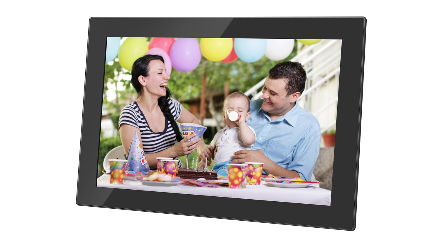 Jackson Frameo 10" Digital Photo Frame - Black with Glass Frame (DPF1003)