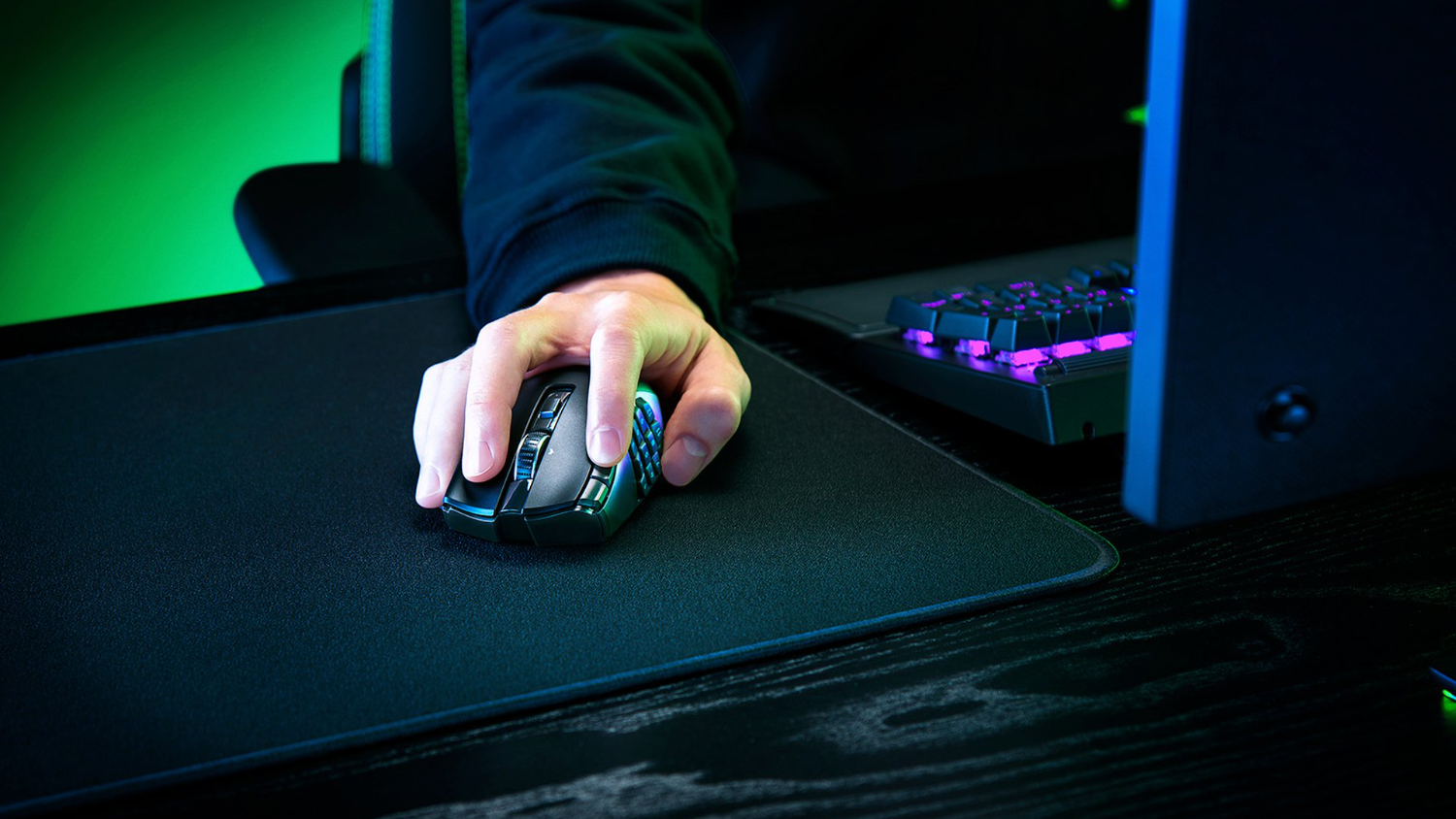 Razer Naga V2 Ergonomic Wireless Gaming Mouse - Black (MMO, HyperSpeed)