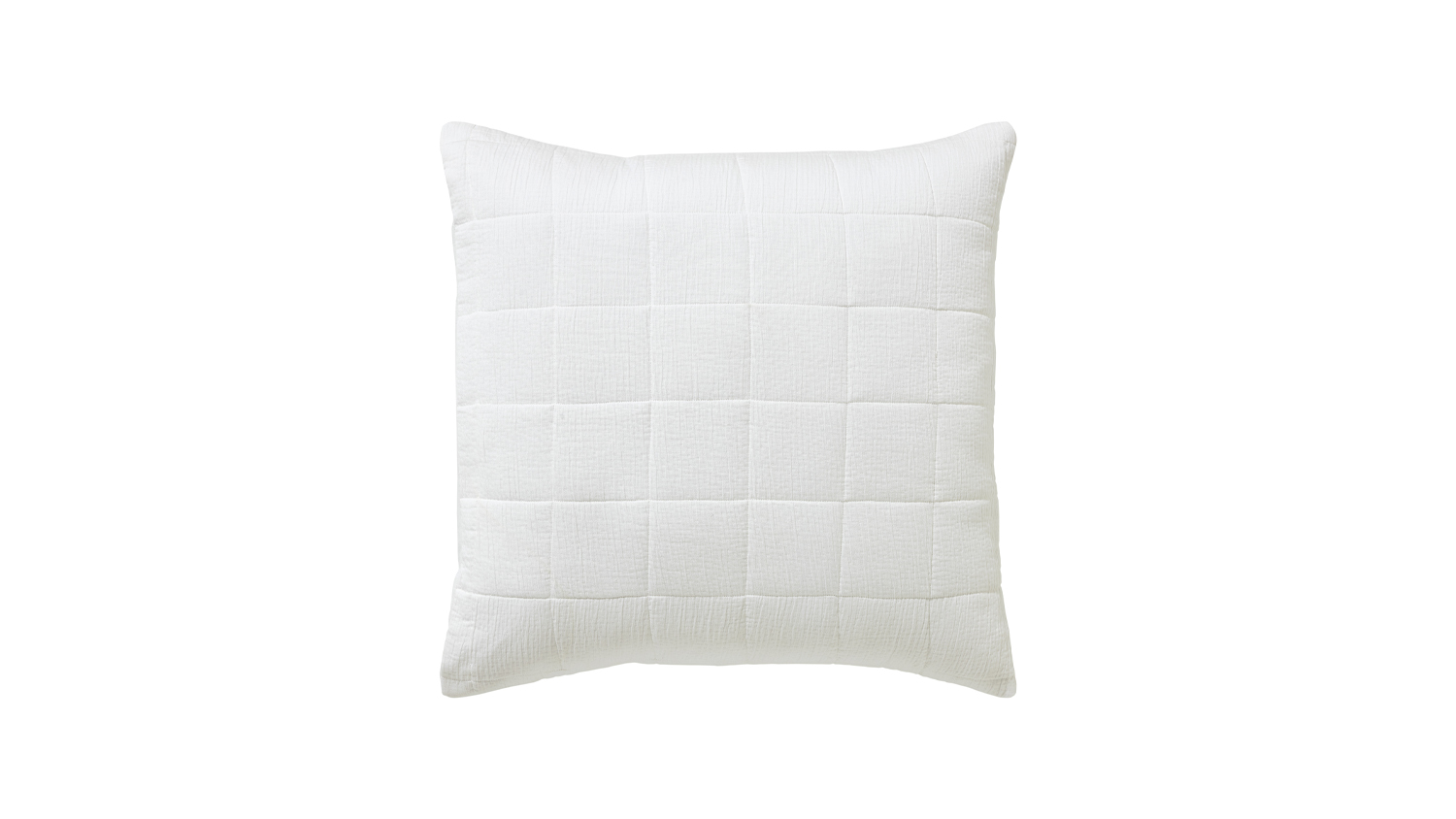 Leni White European Pillowcase by L'Avenue