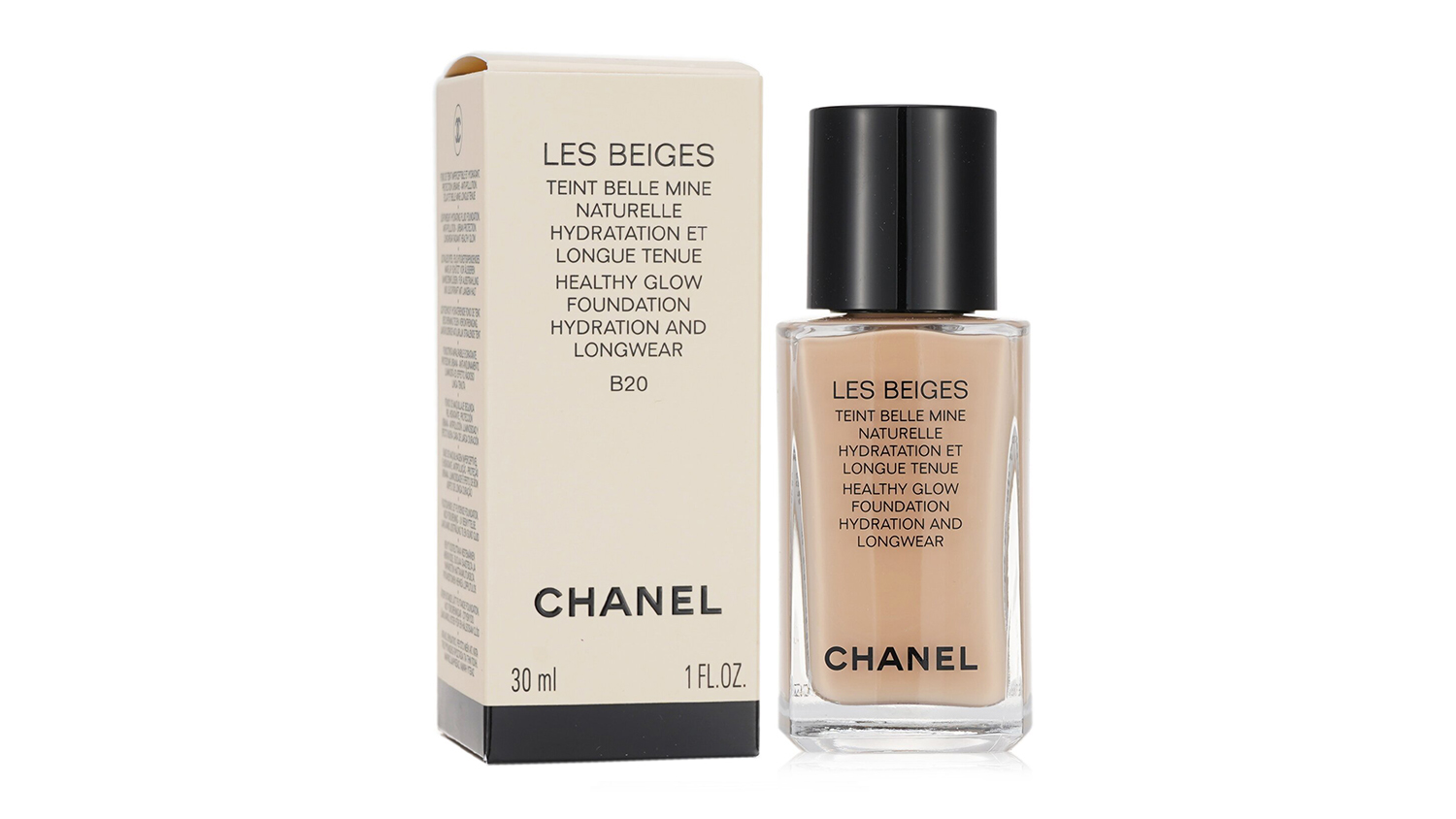 Chanel Les Beiges Teint Belle Mine Naturelle Healthy Glow Hydration And Longwear Foundation - # B20 - 30ml/1oz