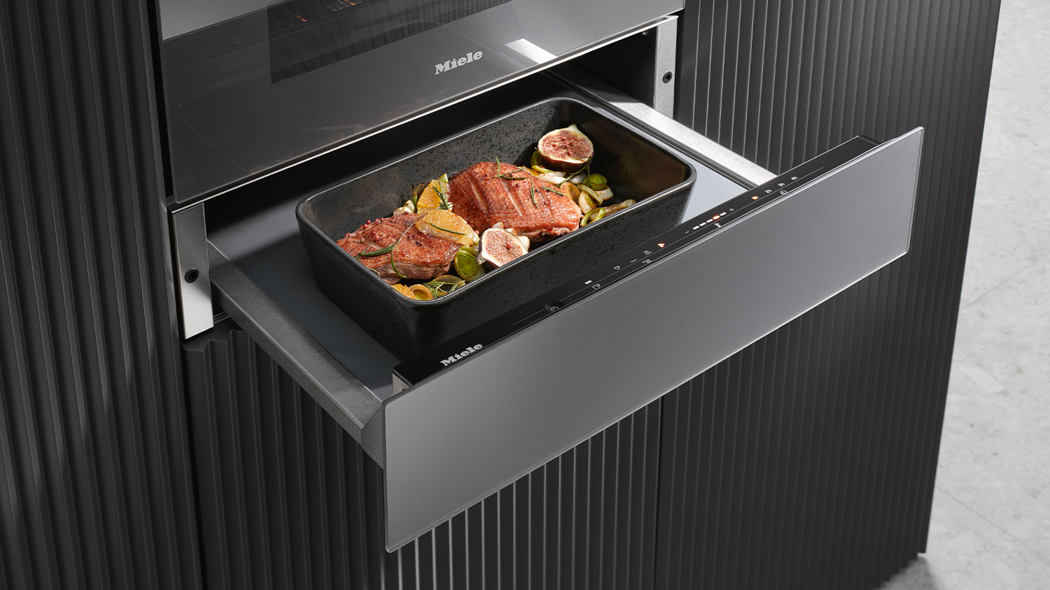 Miele 14cm Built-In Warming Drawer - Matte Black (ESW 7010/12326440)