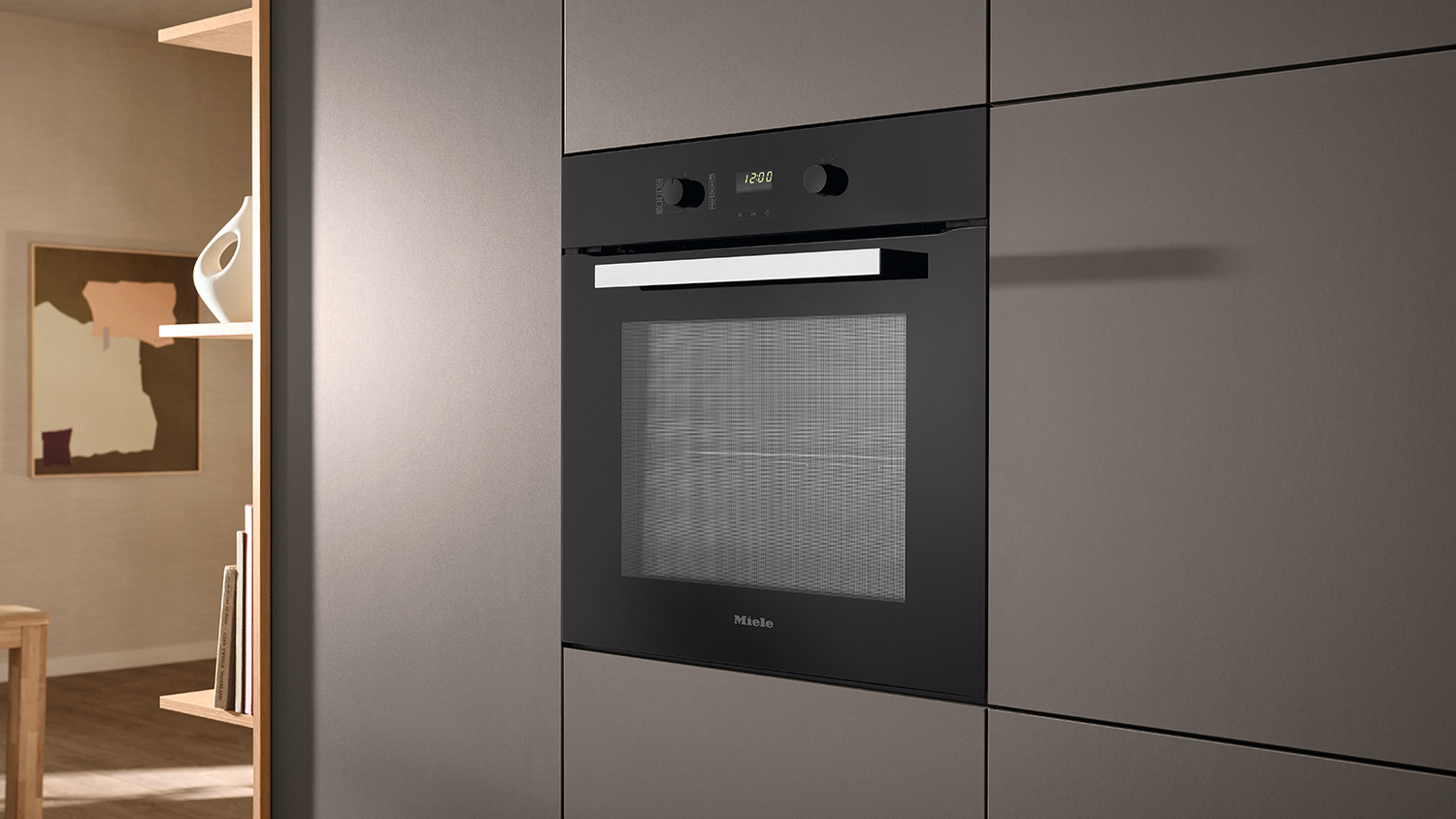 Miele 60cm Built-In Oven with 9 Functions - Obsidian Black (H 2457 B/12422640)