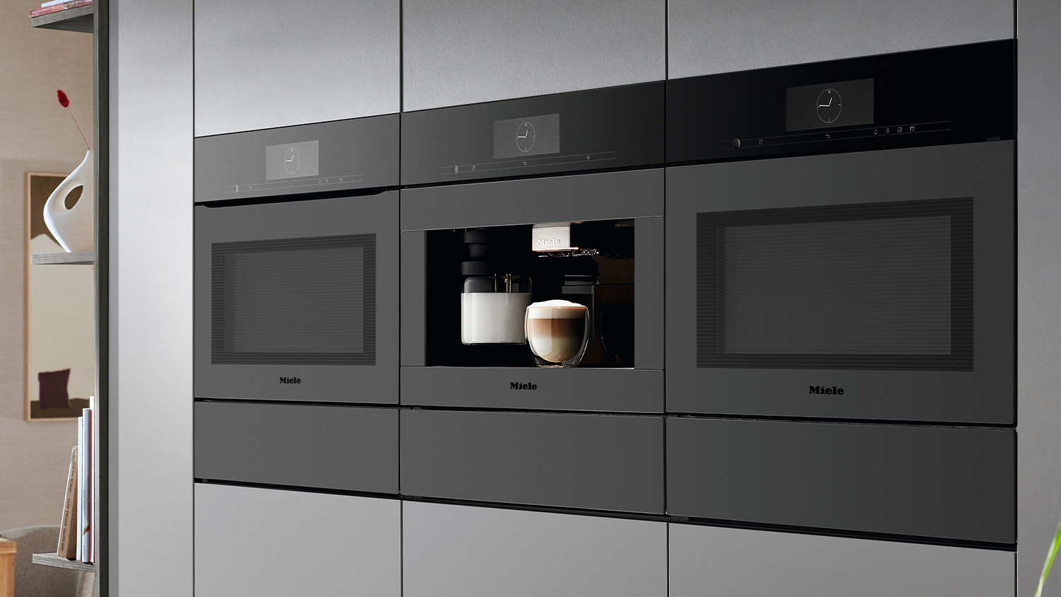 Miele 45cm Built-In Microwave Oven with 25 Functions - Matte Black (H7840 BMX/12326410)