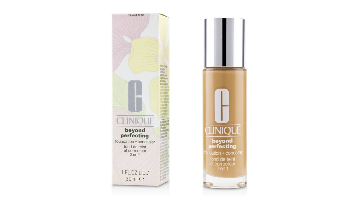 Clinique Beyond Perfecting Foundation and Concealer - # 18 Sand (M-N) - 30ml/1oz
