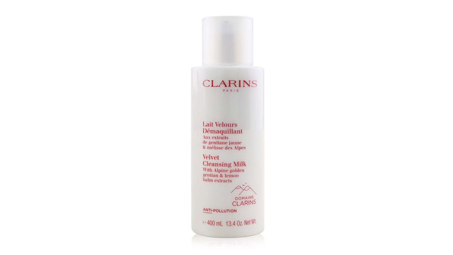 Clarins Velvet Cleansing Milk with Alpine Golden Gentian & Lemon Balm Extracts - 400ml/13.4oz