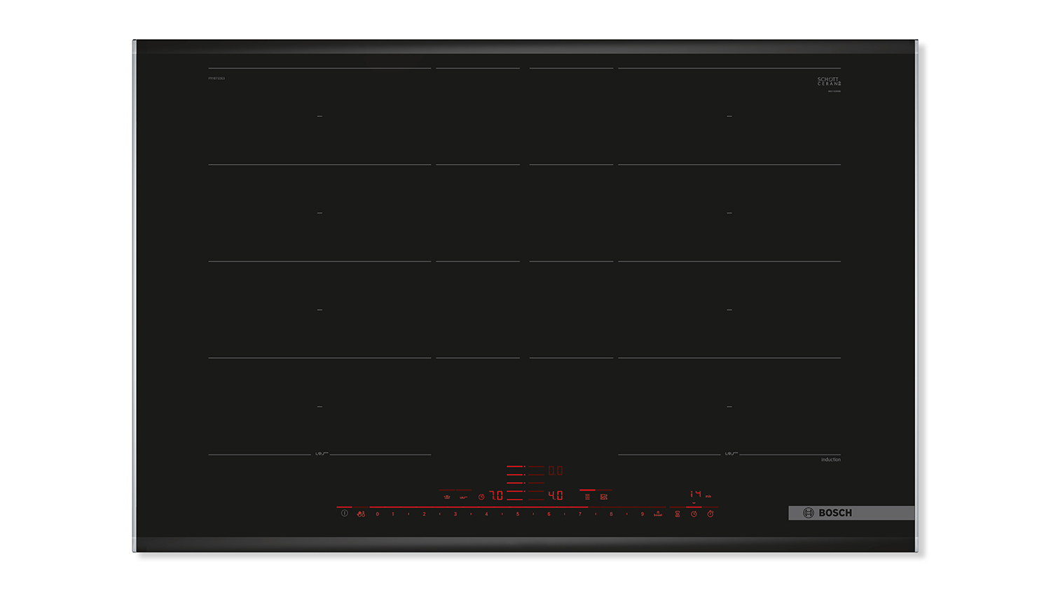 Bosch 80cm 4 Zone Induction Cooktop - Black (Series 8/PXY875DE3E)