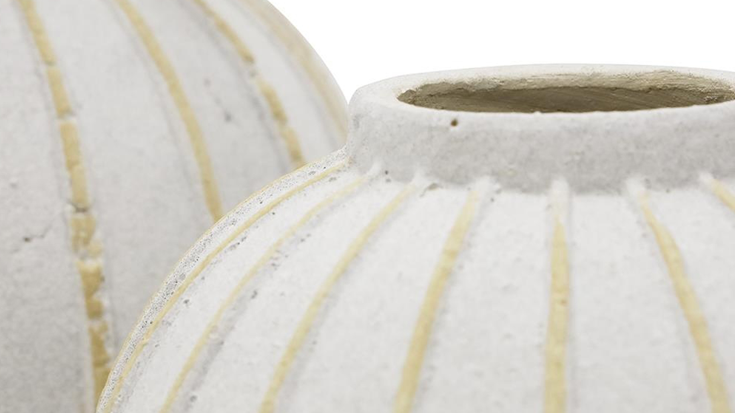 Stripes Terracotta Vase - 30cm