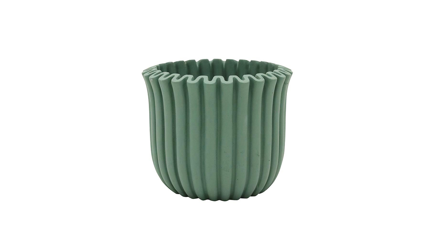 Wave Cement Pot - 16cm