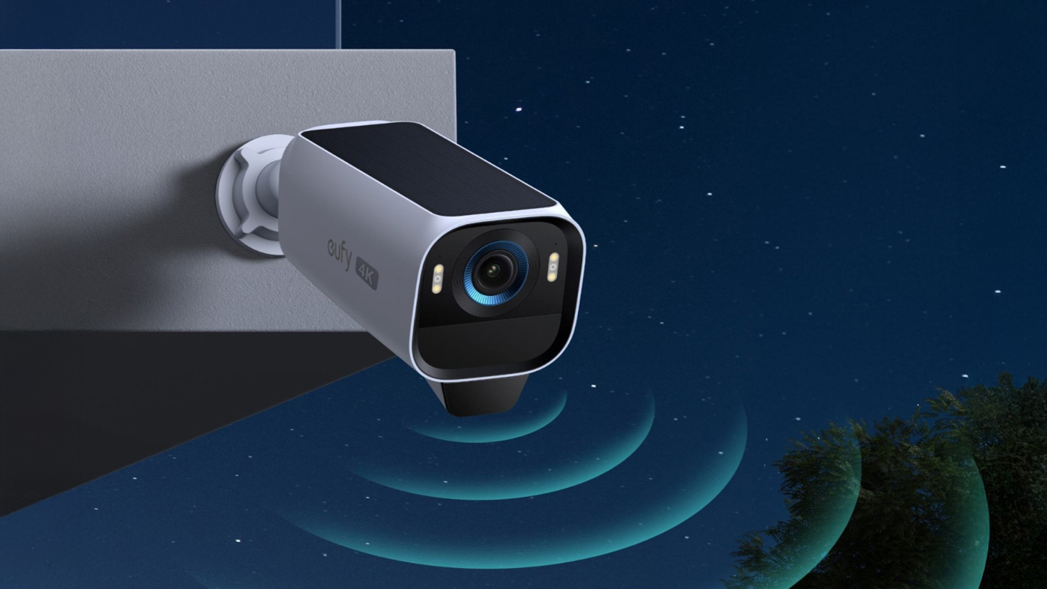 Eufy Cam S3 Pro 4K Outdoor Wireless Smart Security Add-On Camera - 1 Pack (White)