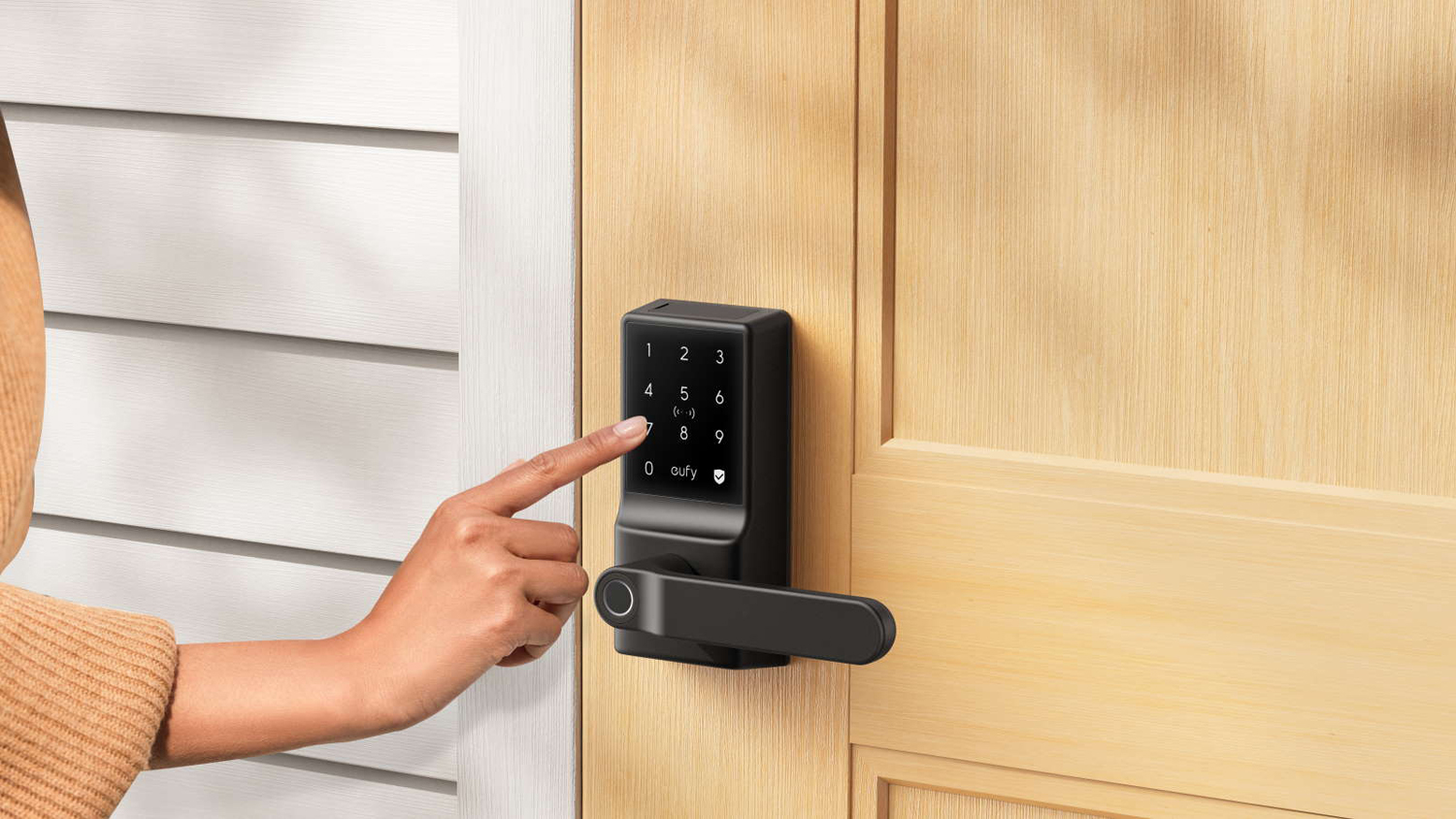 Eufy C33 Smart Door Lock - Black (with Fingerprint & Wi-Fi Enabled)