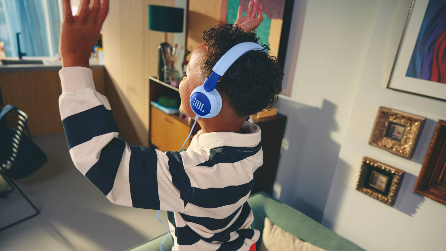 JBL Junior 320 Wired Over-Ear Headphones - Blue