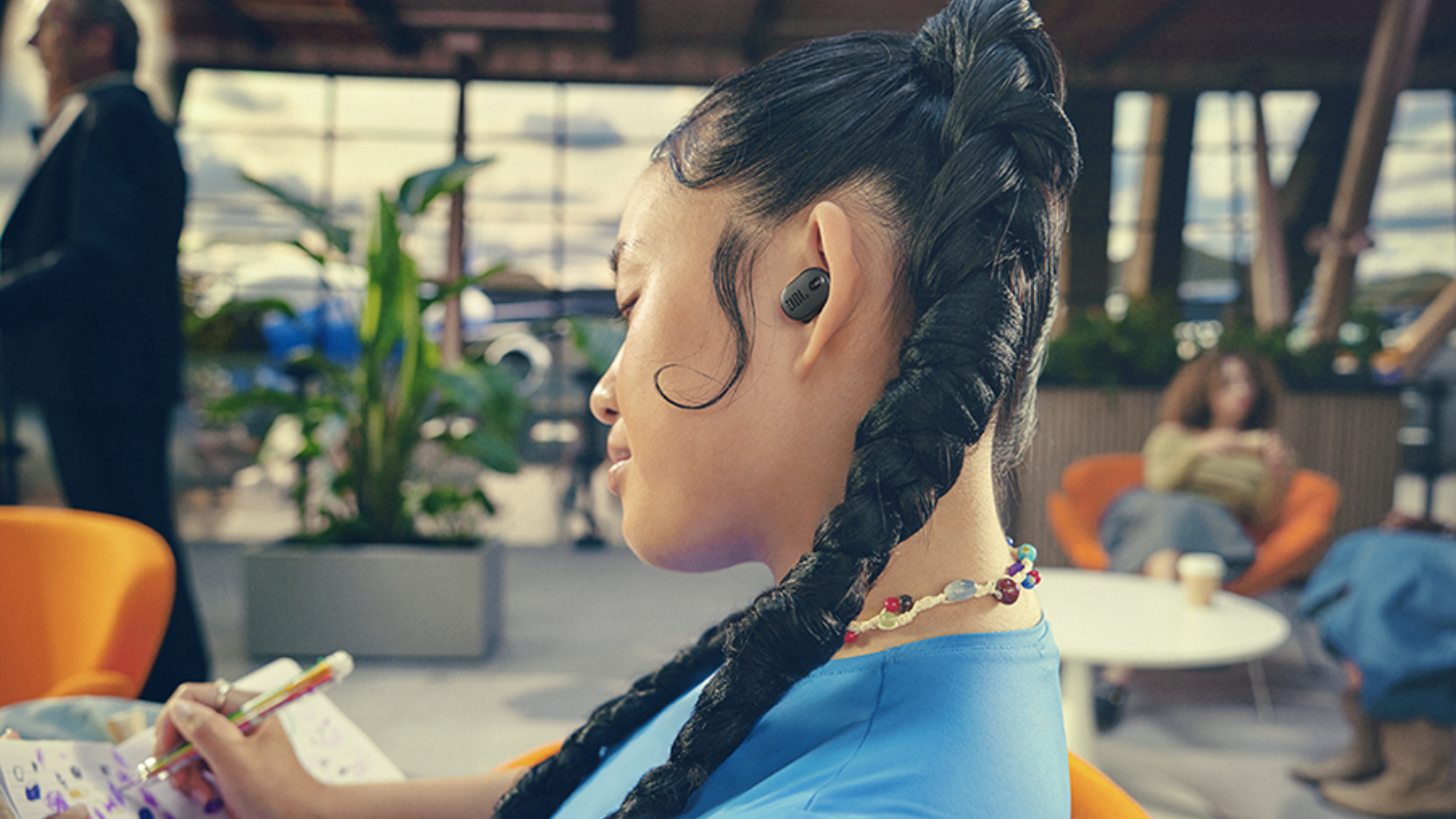 JBL Tune Buds 2 Adaptive Noise Cancelling True Wireless In-Ear Headphones - Black