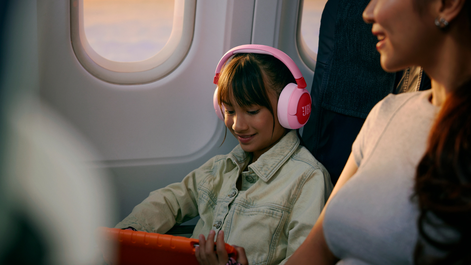 JBL Junior 470 Active Noise Cancelling Wireless Over-Ear Headphones - Pink