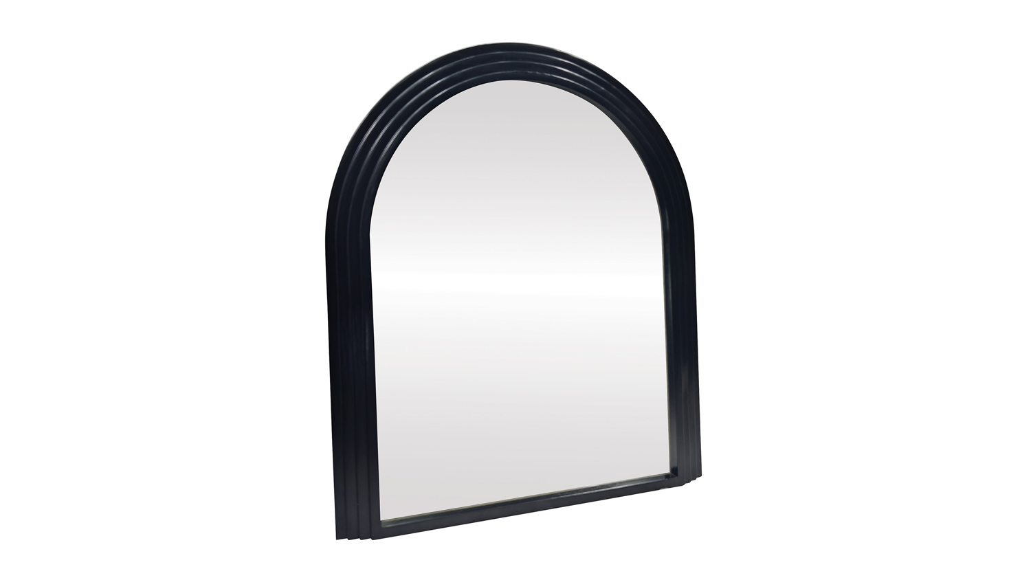 Mira Black 90cm Wooden Arch Frame Mirror