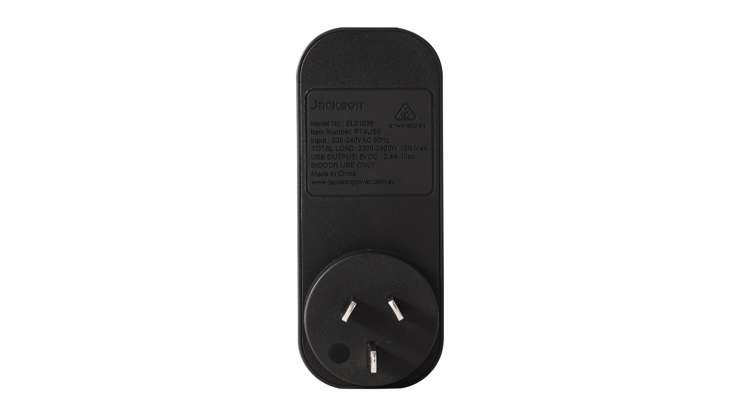 Jackson Rapid Wall Charger - Black (1 Outlet with USB-A & USB-C)