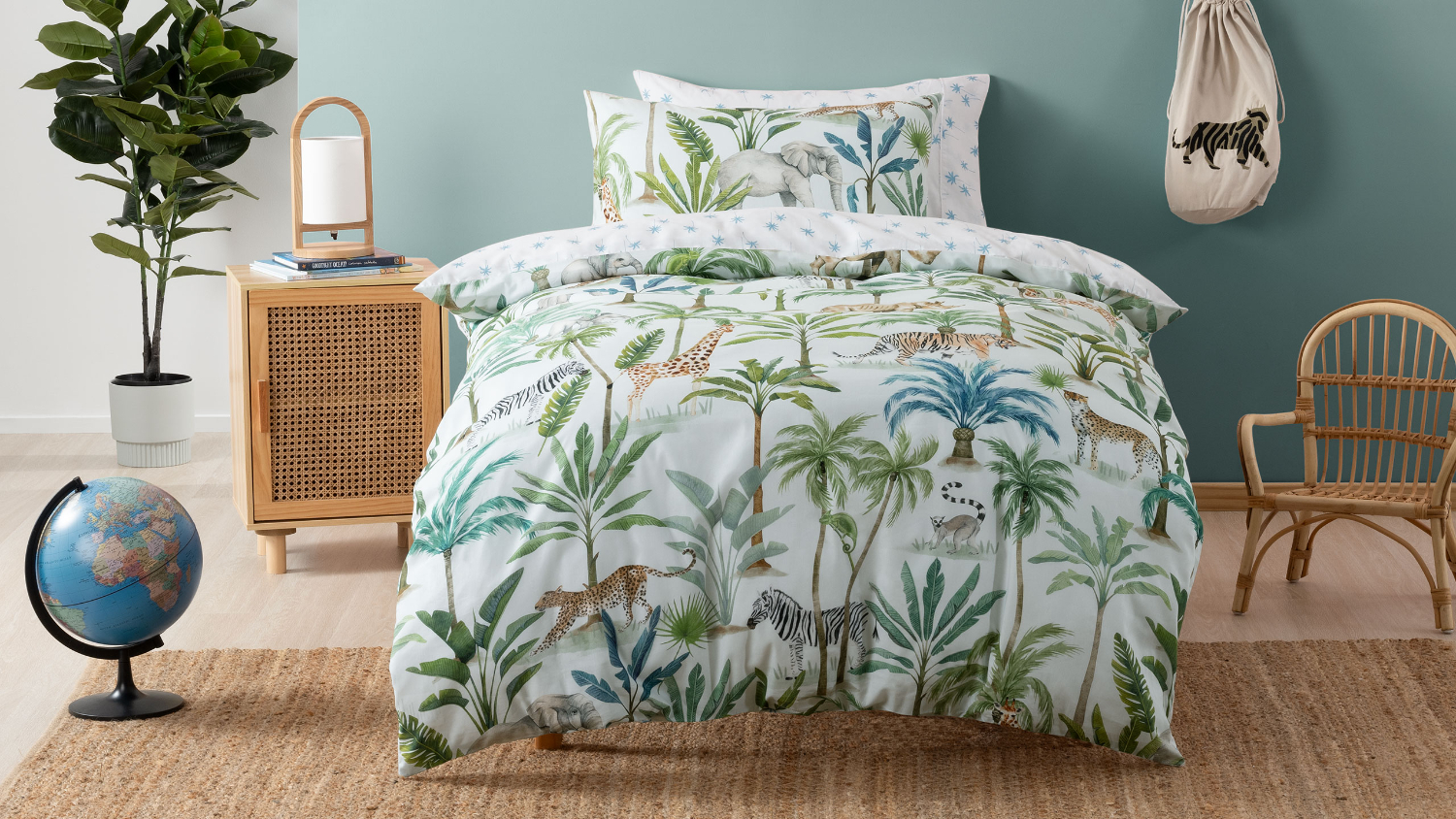 Jungle Oasis Duvet Cover Set by Squiggles