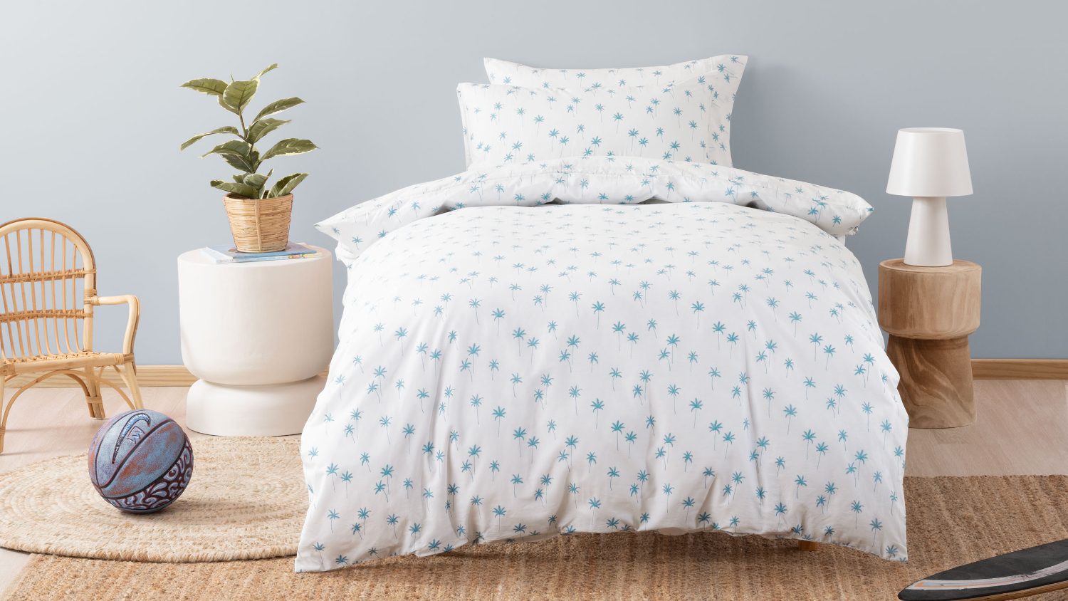 Palms Duvet Cover Set by Squiggles
