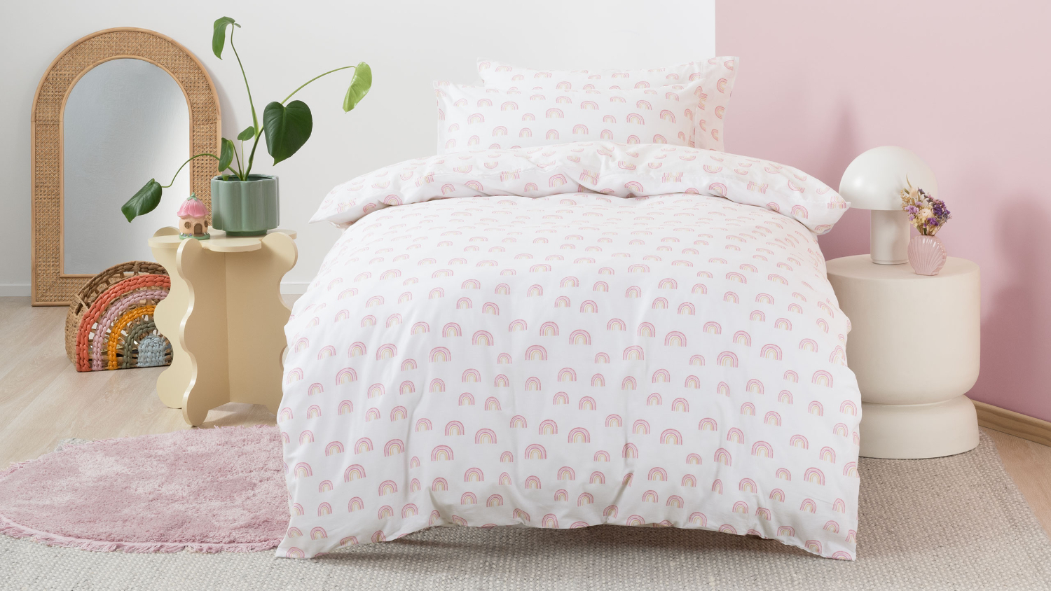 Rainbow Magic Duvet Cover Set by Squiggles