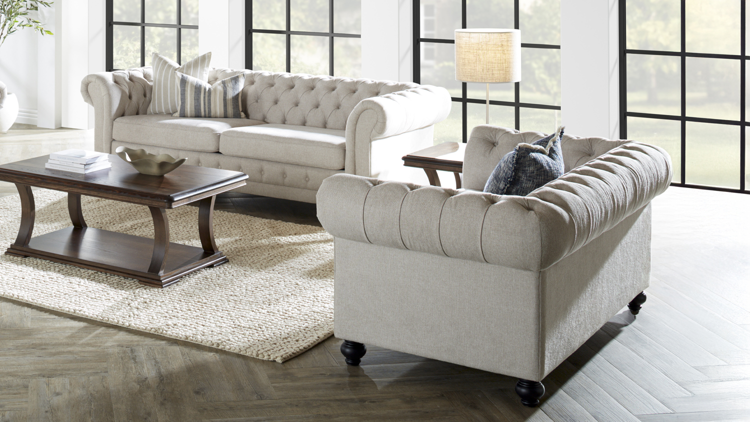 Royalty 2 Piece Fabric Lounge Suite