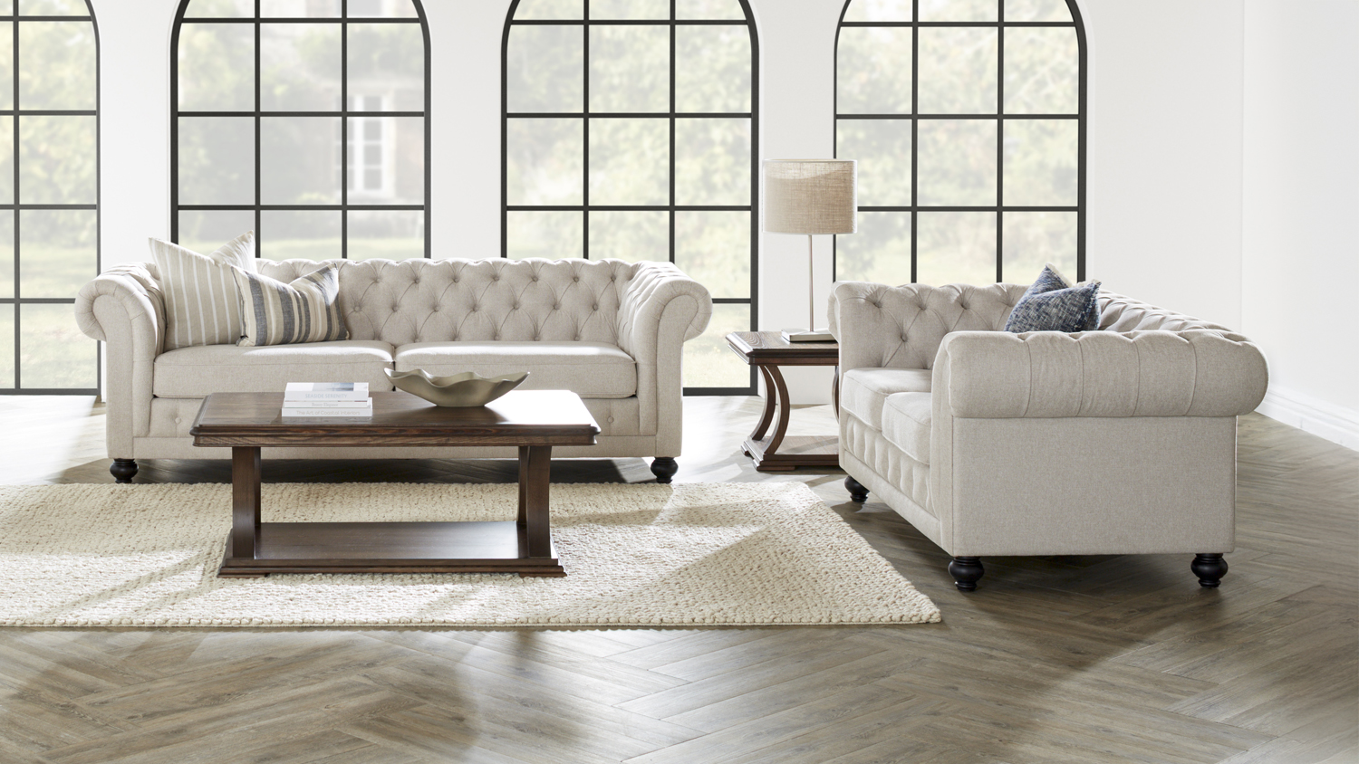 Royalty 2 Piece Fabric Lounge Suite