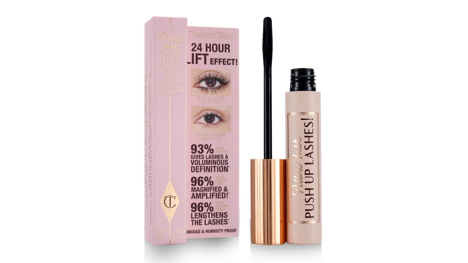 Charlotte Tilbury Pillow Talk Push-Up Lashes! Mascara - # Super Black - 10ml/0.33oz
