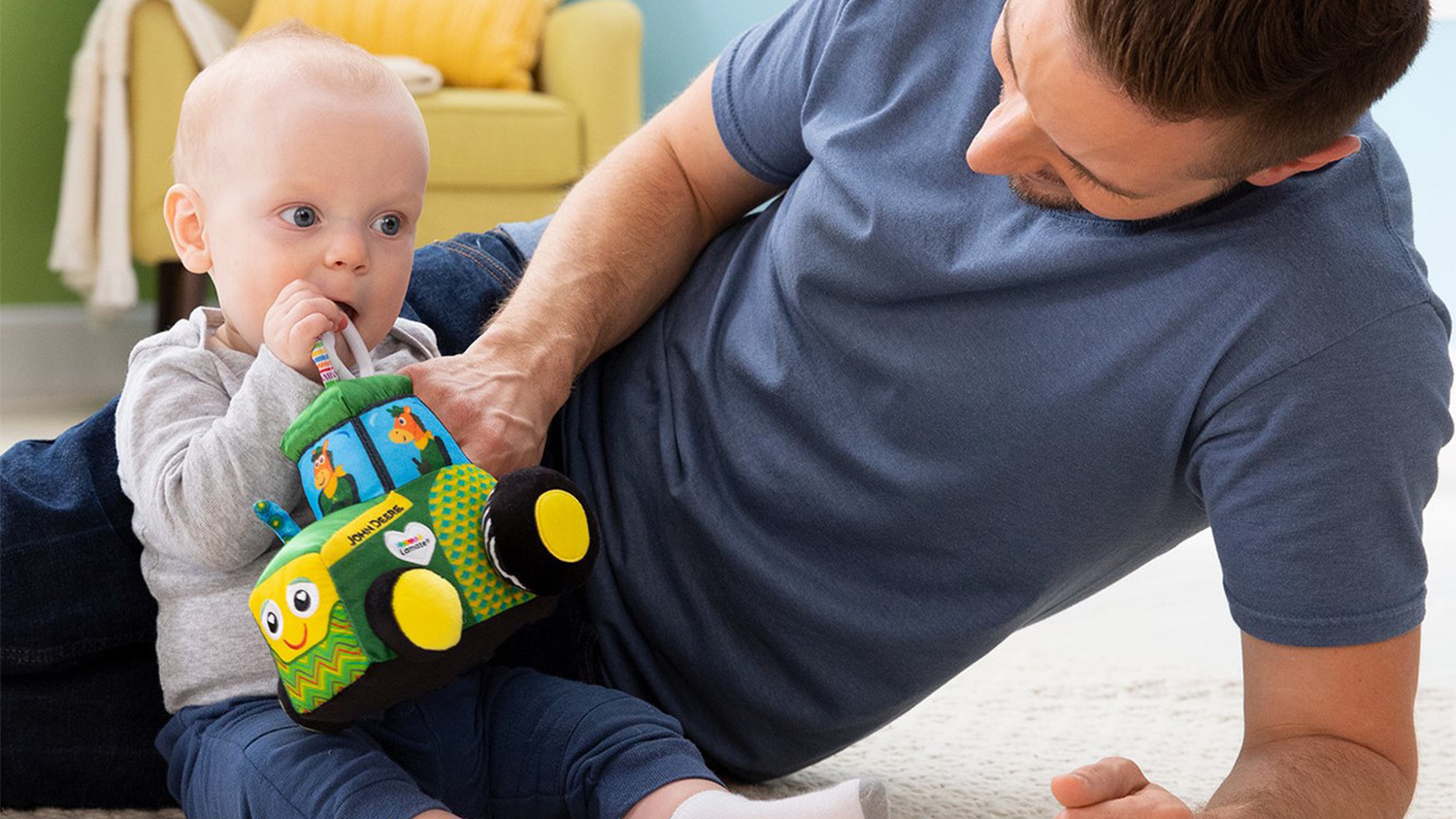 John Deere KIDS Lamaze Clip 'N' Go Plush Tractor