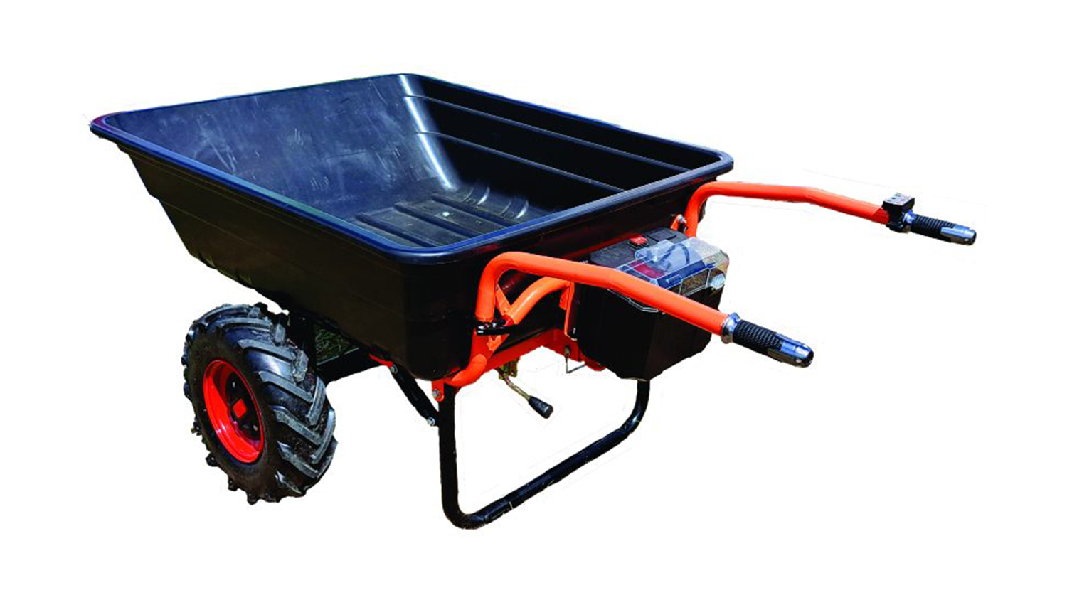 Extol Motorized Wheelbarrow 300L with Trailer Hitch