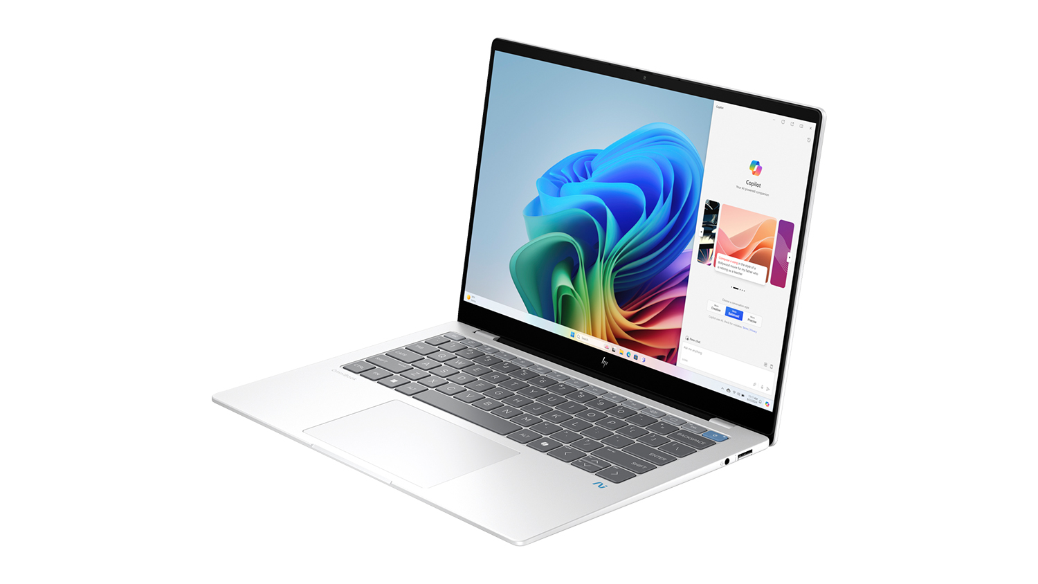 HP OmniBook X 14&quot; Laptop - Snapdragon X Plus 16GB-RAM 512GB-SSD Copilot+ PC - Glacier Silver (14-FE1000QU)