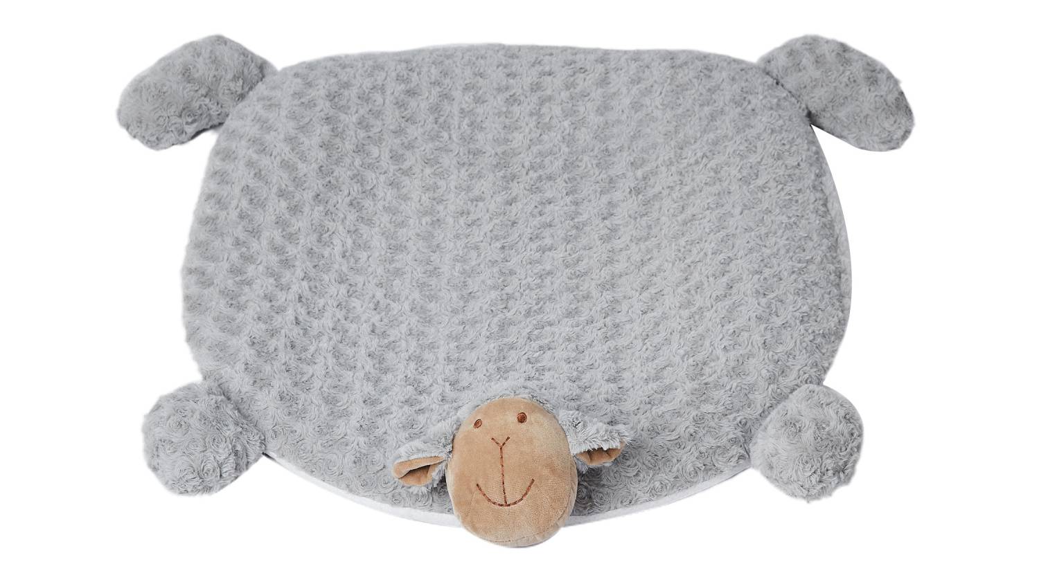 PaWz Squeaky Pet Cushion 102 x 96cm - Grey Lamby
